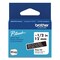 Brother P-Touch 0.47 in. x 13.1 ft. Genuine P-Touch BTAG Label Tapes - White on Black
